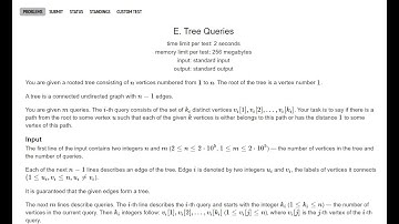 E Tree Queries || Codeforces Round #629 || Div 3