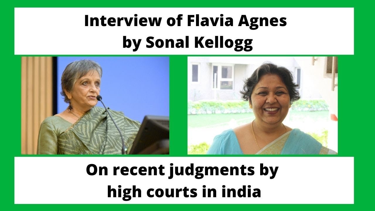 LIFE NEWS Flavia Agnes on recent judgments by High Courts in India
