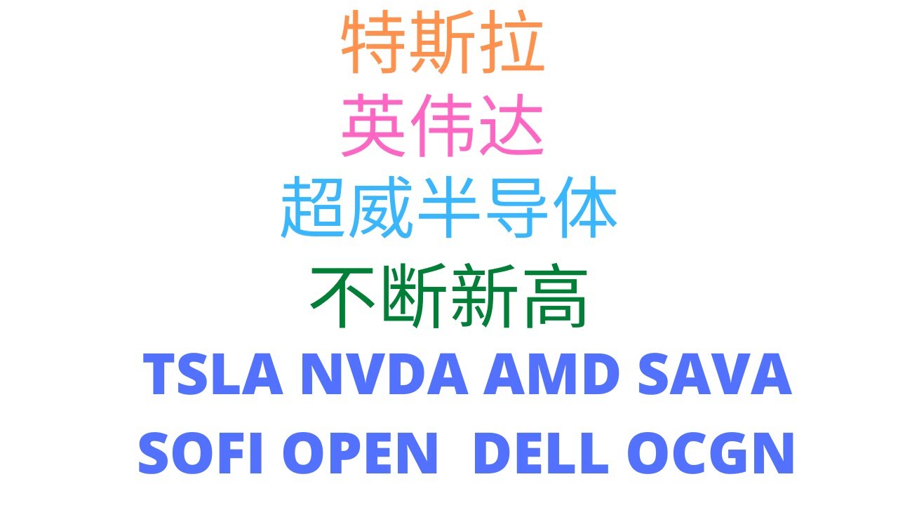 第333期「幂笈投资」强者恒强！特斯拉 英伟达 超威半导体 不断新高中 | 戴尔要不要抄底 | OPEN暴涨 | TSLA NVDA AMD SAVA  SOFI OPEN DELL OCGN