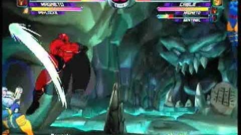 MvC2 Online (360): Brett (MSP) vs Phocus (Sent/Cab/Mag) 11 .:9.1.10:.