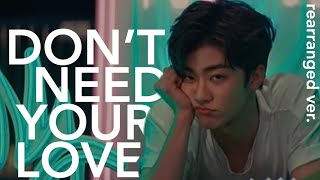 don't need your love by nct dream \& hrvy but i made them sing late and it fits even better LMAO