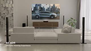 Viewsonic 4K Hdr Ultra Short Throw Smart Laser Projector Product Feature Video X2000B 4K X2000L 4K