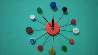 Ide Kreatif Jam Dinding Dari Tutup Botol Bekas Benkreatif46