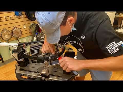 Time Lapse: How to String a Head Speed MP Tennis Racquet (Keegan Lupul)