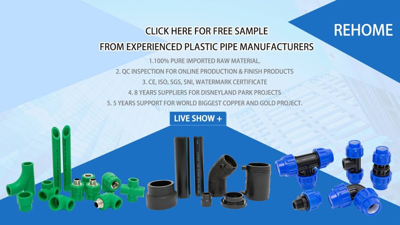 REHOME plastic pipe and fittings manufacurer with 20 years expeiences YouTube