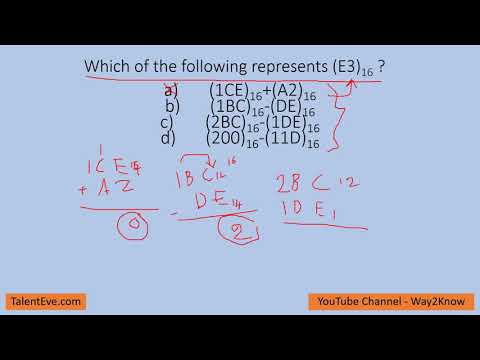 Which of the following represents (E3) base 16 ? || Gate Electronics || IES Exam || Number System