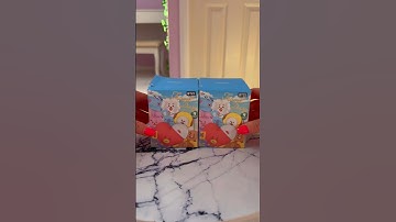 [ASMR] OPENING MYSTERY *BTS* BLIND BOXES FROM MINISO!!🫢🎁💜⁉️ (OMG SO CUTE!!🥹) #Shorts
