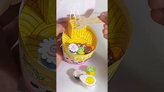 How to make Cup Noodles/Ramen from paper | DIY 🍜 📃✨
