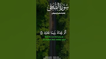 سورة الضحى بصوت القارئ ماهر المعيقلى