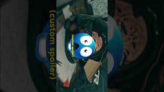 AXOR helmet-এ একদম custom spoiler বানানো হয়েছে 🔧💥 #automobile #biketips #modified #ytshorts