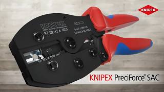 97 52 42 6 - KNIPEX PreciForce Crimping pliers for MC4®/MC4® Evo 2 connectors