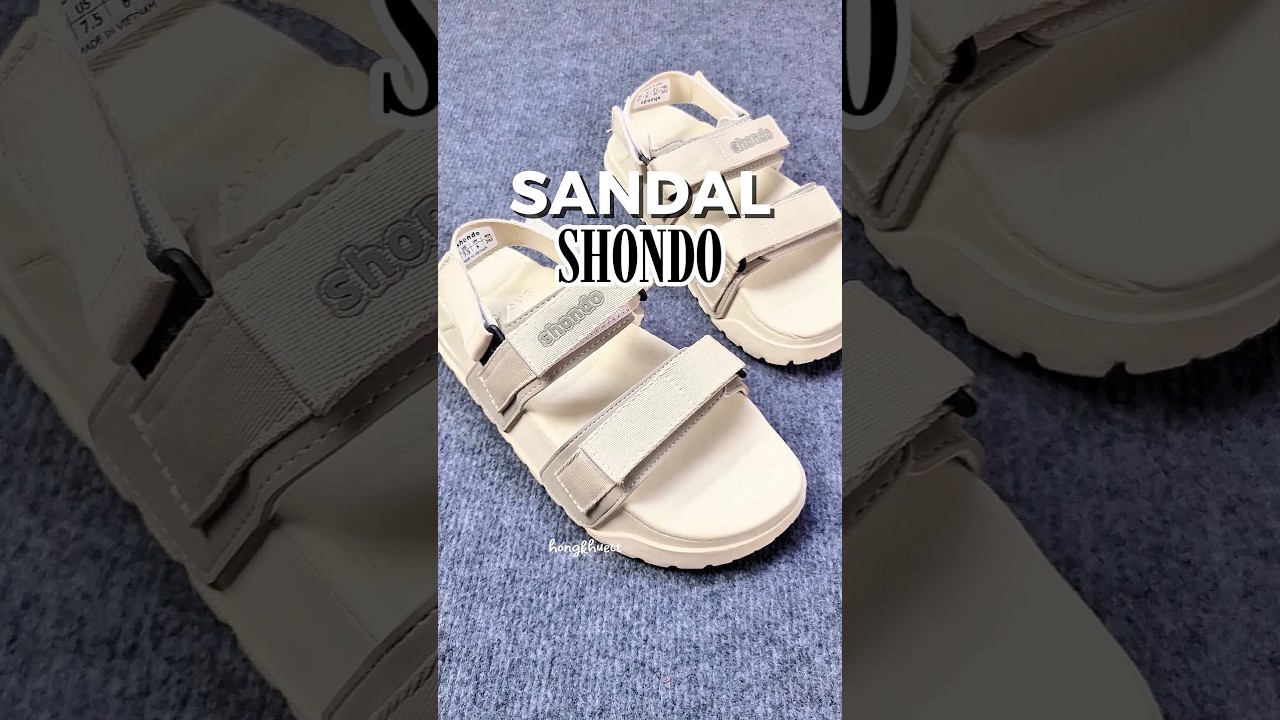 Giày sandal Nam nữ quai hậu Shondo học sinh cấp 2,3 #unboxing #review - youtube