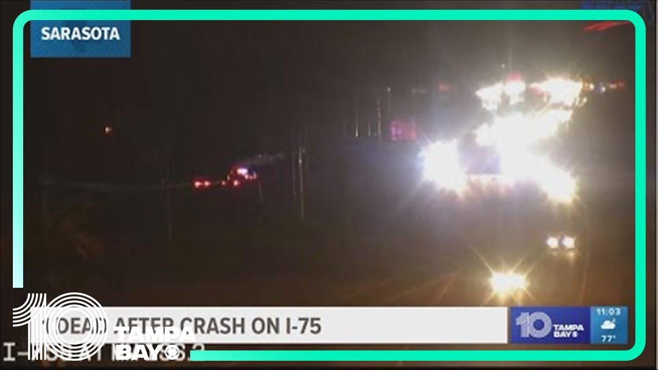 Sarasota deputies: 1 dead, SB lanes blocked off after crash on I-75