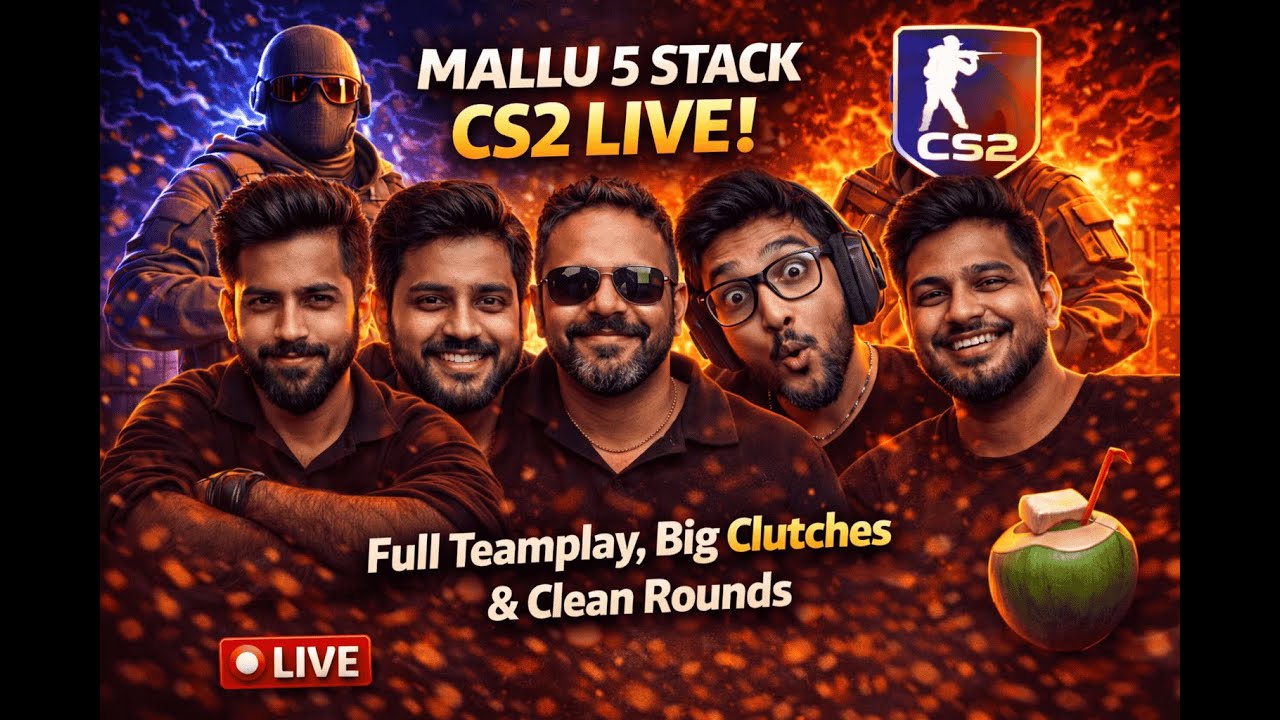 CS2 Mallu 5 Stack | Pure Coordination, Zero Fear 😈
