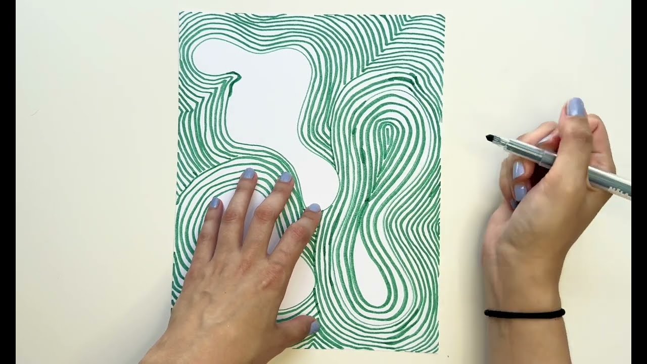 Coloroos Simple Zentangle Drawing | Creative Calm for All Ages | Mindfulness for Kids | Doodle Art