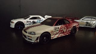 Video 2 - Godzilla Nissan skyline GT-R BNR34 #hotwheels pop culture 