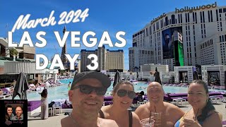 Las Vegas Easter Vlog 2024 Day 3 - Egghead | Cosmo Cabana | Mother Wolf | High Limit Slots