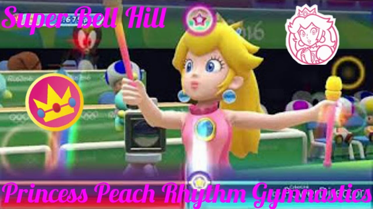 Princess Peach Rhythm Gymnastics ♡ SM3DW Super Bell Hill YouTube