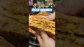 🥪Crispy veggie loaded sandwich | Café Style at Home! #ytshorts #recipe #sandwich #shorts