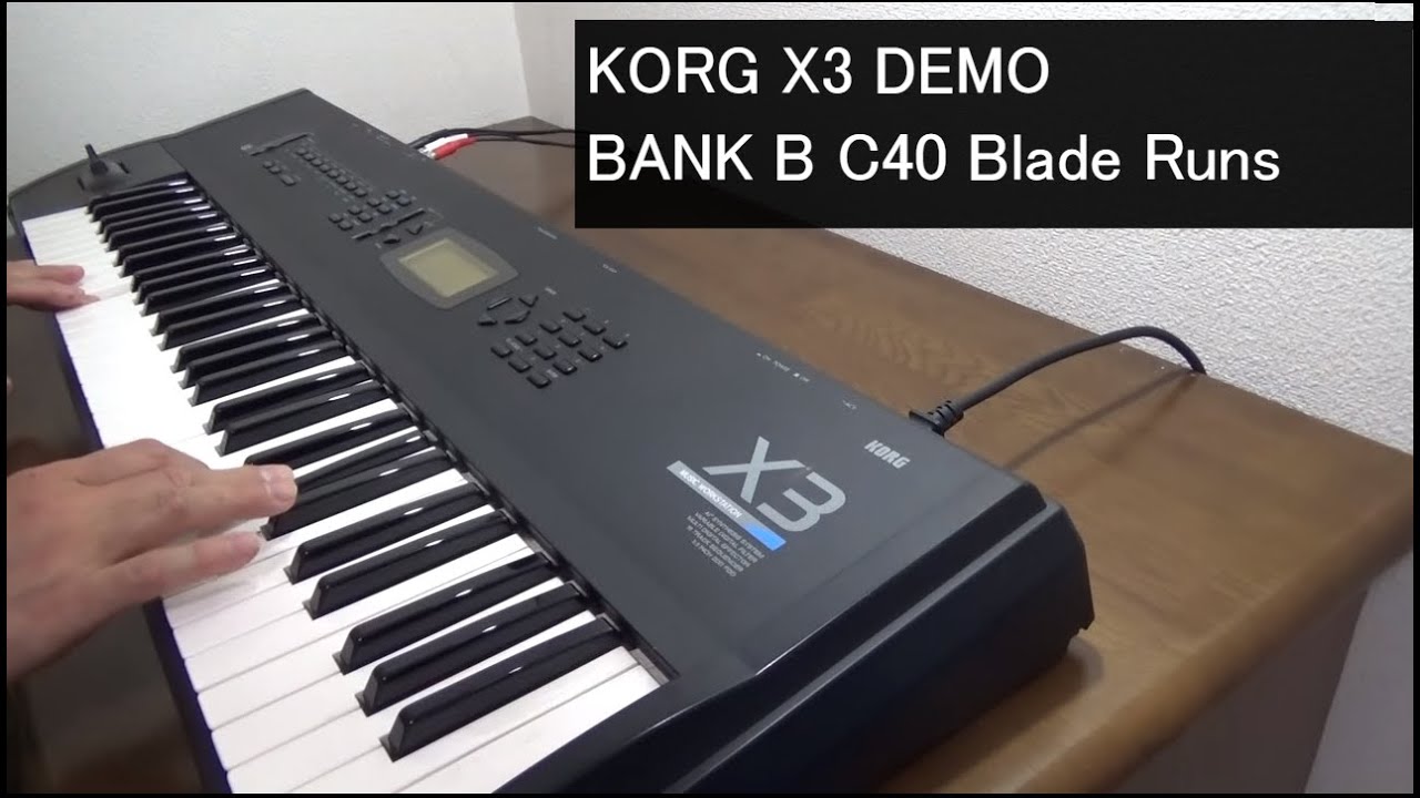 Music Workstation X3 DEMO BANK B C40 Blade Runs YouTube