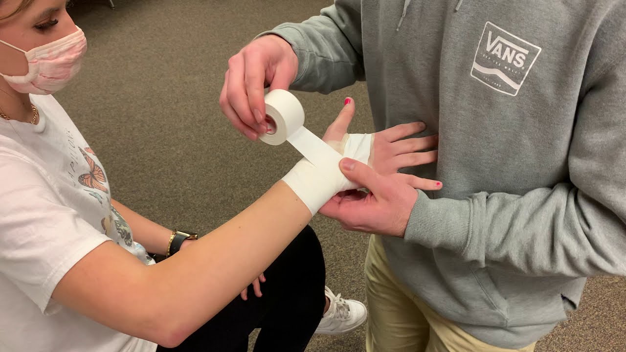 Sports Medicine Skill IIID WristHand Taping YouTube