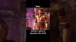bear — Dragon age : Origins dialogue scene