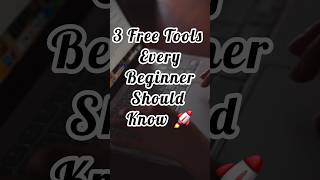 3 Free Tools Every Beginner Should Know 🚀 #learnandearn #workfromhome #digitalskills #youtubeshorts