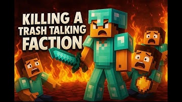 Minecraft Factions on saicopvp Killing trash talker faction and more!