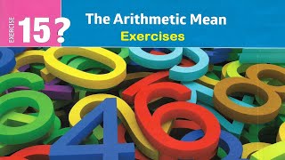 Prep1\ Math - 1st term\ Unit 3\ Lesson 1\ The arithmetic mean - Exercises ماث أولى إعدادى لغات.