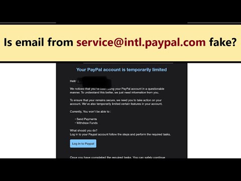 Paypal email from [email protected] - scam or legit notice?