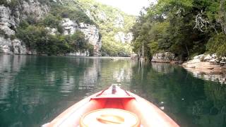 gorges du Verdon, kayak sur le lac d'esparron