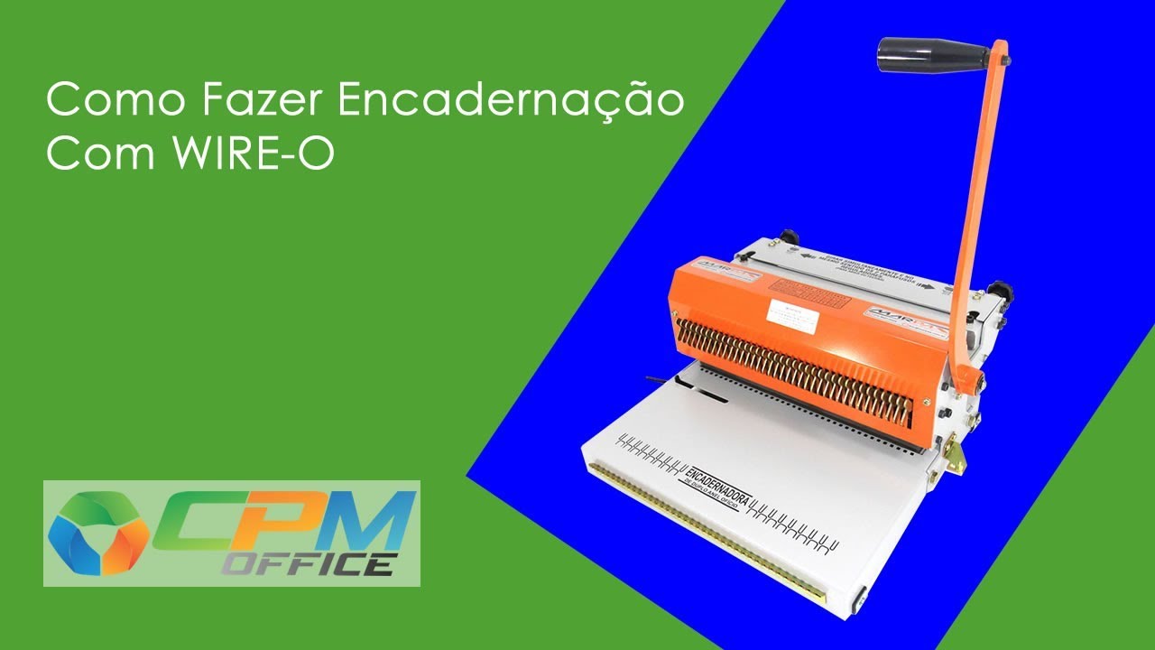 Capa do vídeo Como Fazer Encadernação com Wire-o