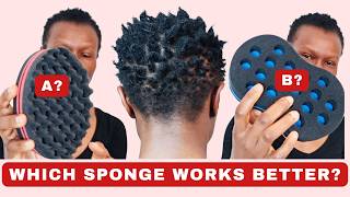 How To Get Quick Defined Curls With Sponge For Beginners - All Hair Types | DIY Short 4c hair Curls