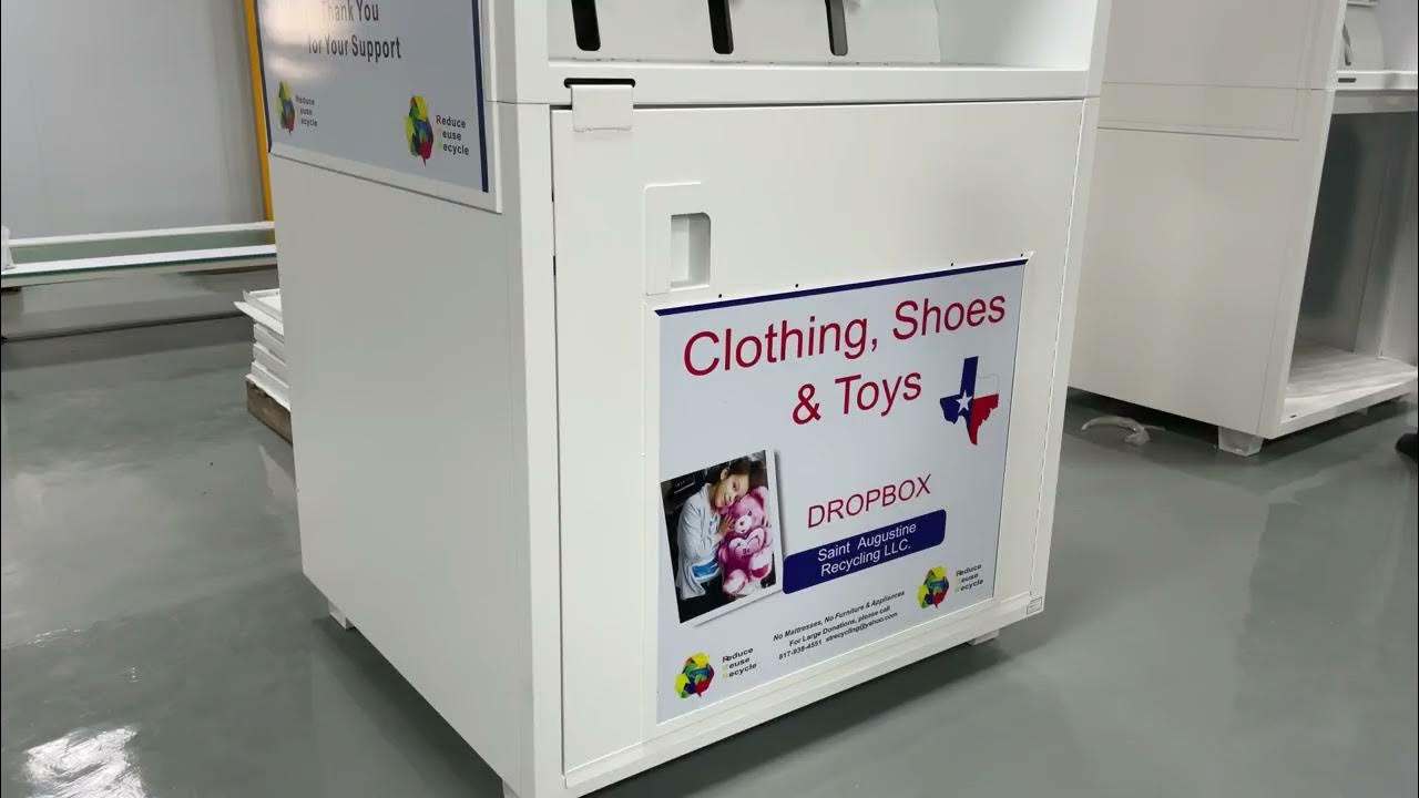 The clothes recycling bin we can walk into YouTube
