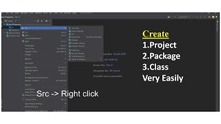 First Program in IntelliJ | How to Create Project, Packages & Class very easily #BharathEduTech