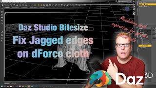 [Daz Studio] Bitesize: Fixing jagged edges on dForce cloth