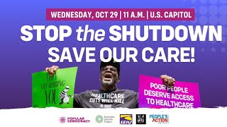 Stop the Shutdown, Save Our Care: Rally & Presser
