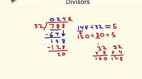 Quotients with 2 digit divisors