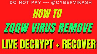 Information Zqqw virus (ransomware). How to decrypt .Zqqw files .zqqw virus decrypt decrypt .zqqw files for free Update