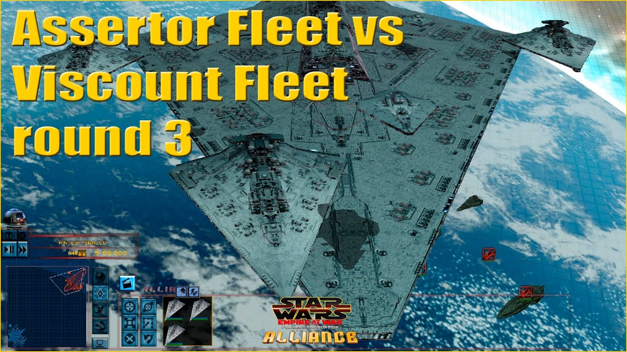 Assertor Fleet vs Viscount Fleet - Star Wars Empire at War