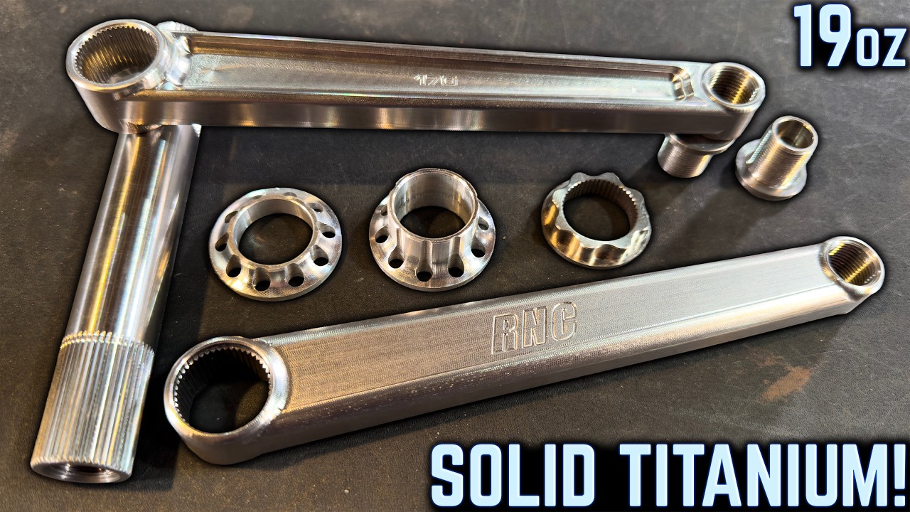 RNC V3 SOLID TITANIUM CRANKS - New Bike Build Pt 1