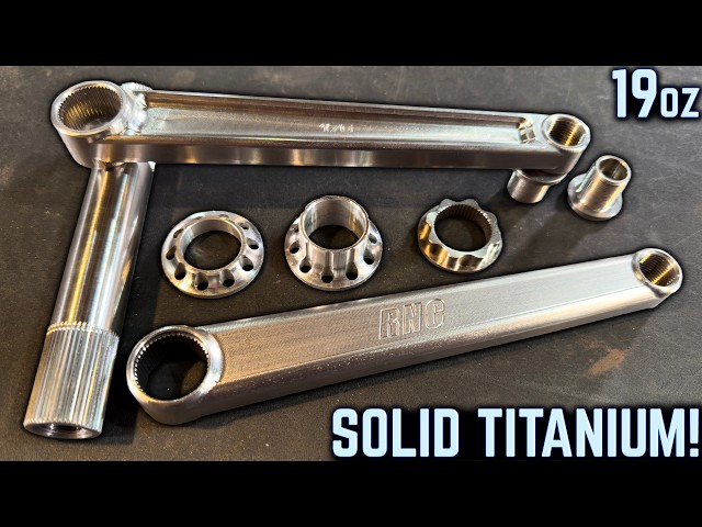 RNC V3 SOLID TITANIUM CRANKS - New Bike Build Pt 1 - YouTube