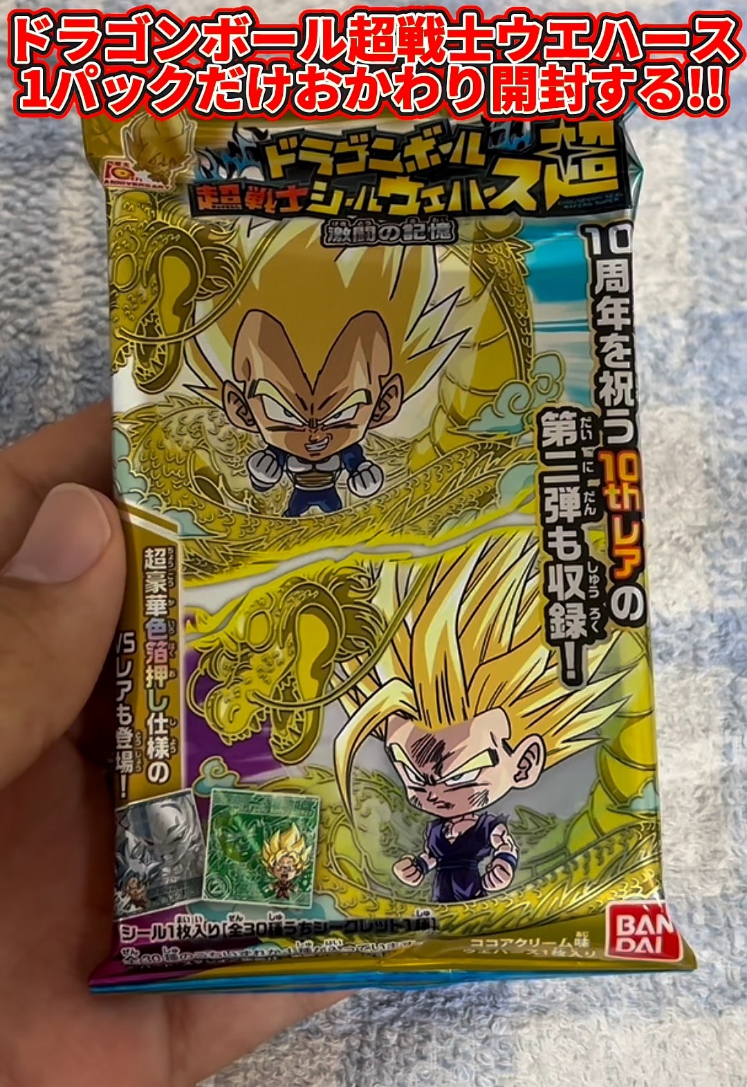 ドラゴンボール超戦士シールウエハース】10周年記念の超戦士シール