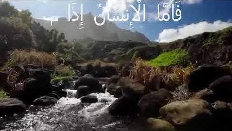 ما تيسر من سوره الفجـــر. 💚🌹