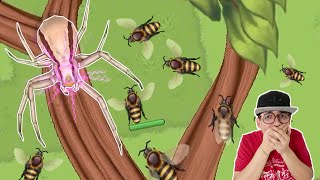 O EXÉRCITO DE ABELHAS GUARDIÃS ENFRENTOU A ARANHA GIGANTE!! - Pocket Bees screenshot 4
