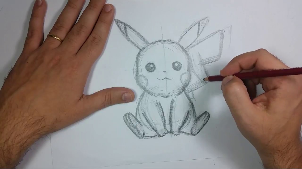 Como Desenhar Pikachu (Pokemon) 