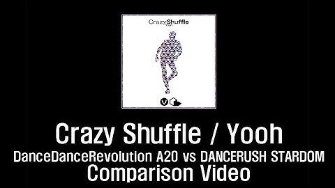 [DDR vs DANCERUSH] Crazy Shuffle Comparison Video