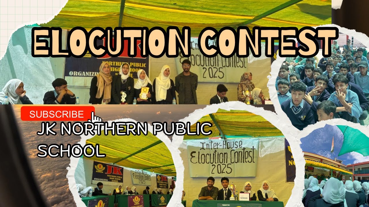 Elocution contests atJknorthern public school Kargil .