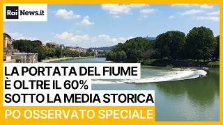 Po osservato speciale: la portata del fiume è oltre il 60% sotto la media storica