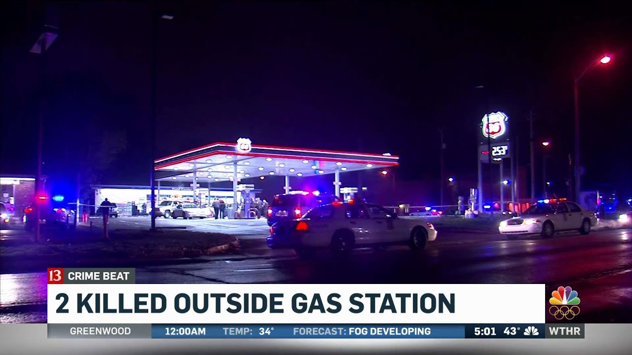 Two people killed outside gas station - YouTube